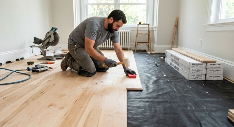 Birch Floor Installation in Volusia County, FL