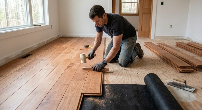 Cherry Floor Installation in Volusia County, FL