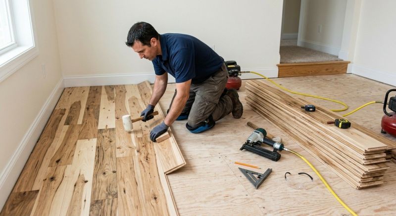 Hickory Floor Installation in Volusia County, FL