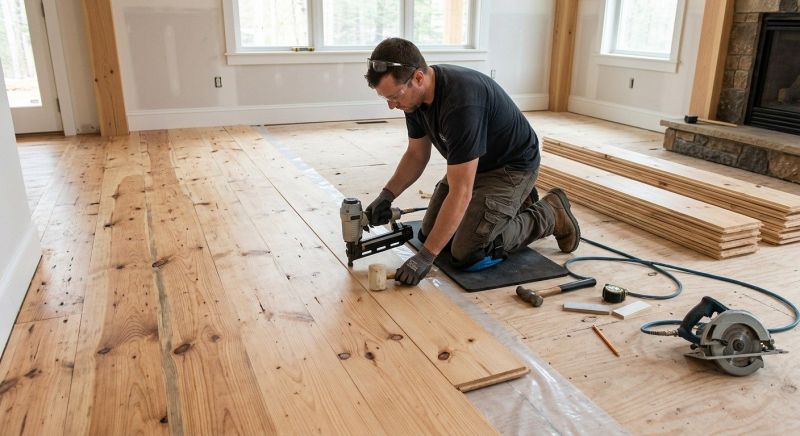 Pine Floor Installation in Volusia County, FL