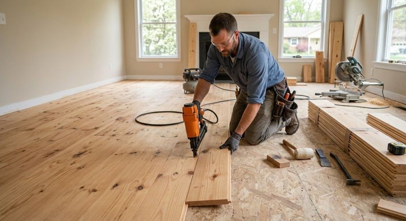 Pine Floor Installation in Volusia County, FL
