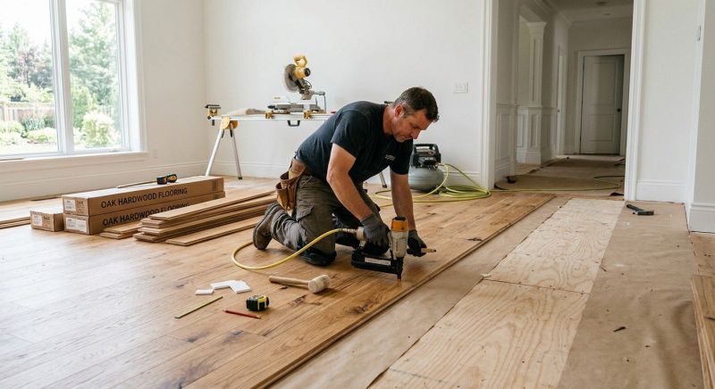 White Oak Floor Installation in Volusia County, FL